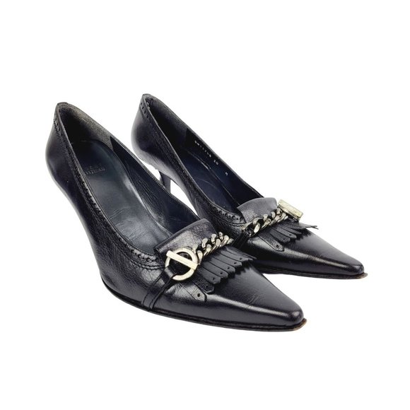 Stuart Weitzman Shoes - Stuart Weitzman Pointy fringed heeled Pumps - Size 10